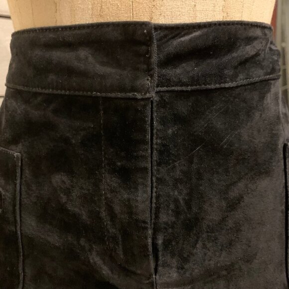 Lilly Pulitzer Womens Suede Black A-Line Mini Skirt With Pockets Size 8 - Picture 3 of 7